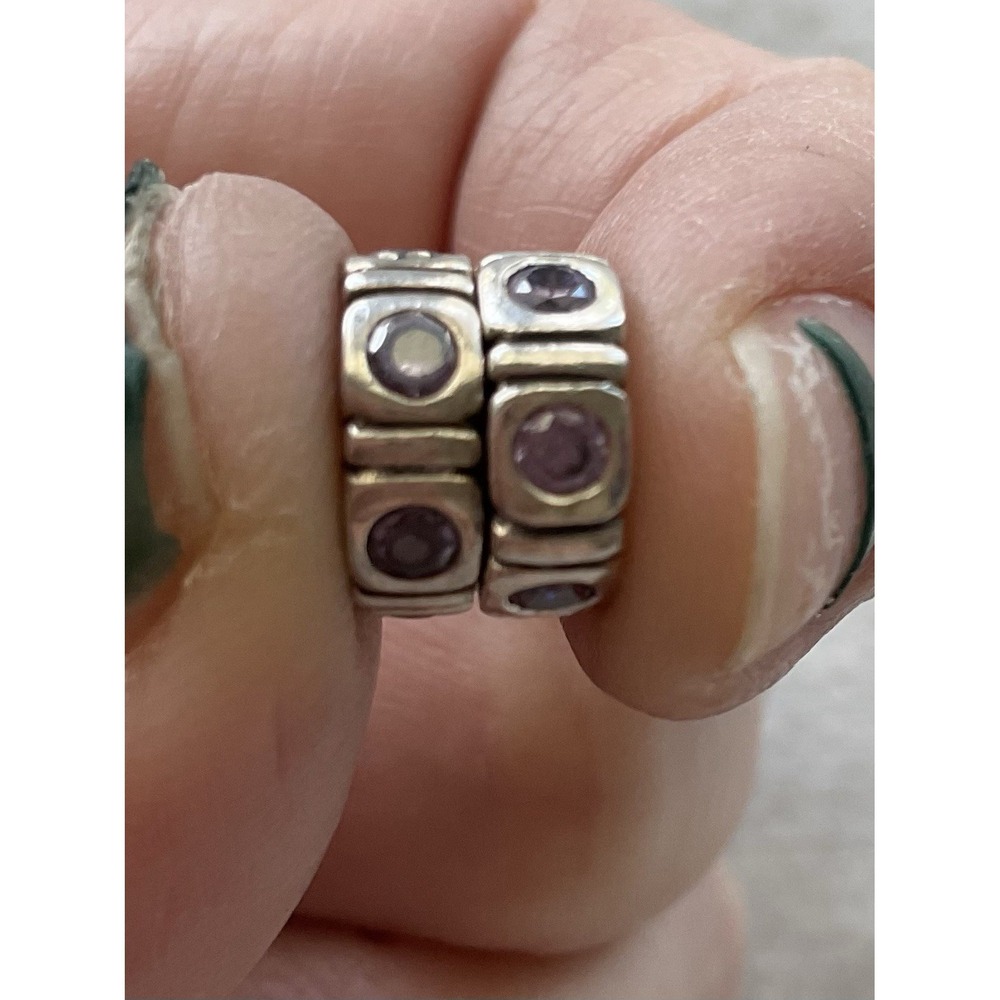 retired Pandora sterling silver Trinity spacer charm Lot Of 2 ALE 925
